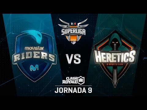 MOVISTAR RIDERS VS TEAM HERETICS | SUPERLIGA ORANGE CLASH ROYALE | Jornada 9 | Año 2018