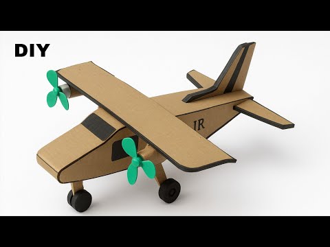 How to make cardboard RC airplane | DIY cardboard miniature Aircraft