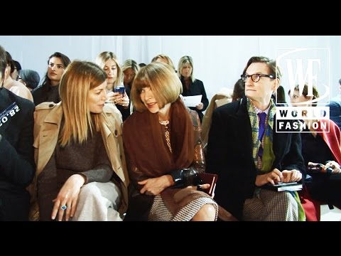 Front Row Aquilano.Rimondi Fall-Winter 15-16 Milan Fashion Week