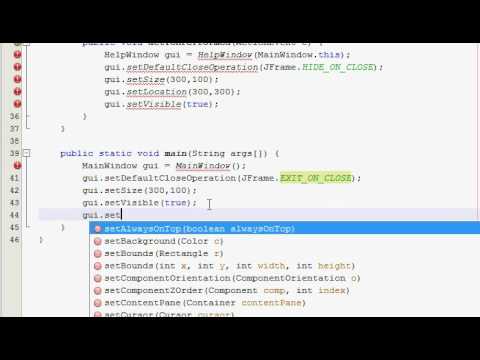 Java Gui Tutorial 23 Opening New Window