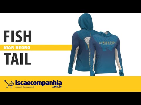 Vídeo Camiseta Mar Negro X-Protection Sublimada 30146 - Fish Tail