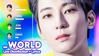 SEVENTEEN - _WORLD (Line Distribution + Lyrics Karaoke) PATREON REQUESTED