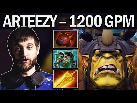 EG.ARTEEZY IS TRYING HARD TO GET 1200 GPM WITH ALCHEMIST - DOTA 2 GAMEPLAY