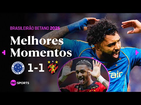 TROPEÇO COM GOL DE GABIGOL! Cruzeiro 1x1 Sport - Melhores Momentos - Brasileirão Betano 2025