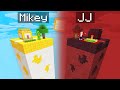 Mikey GOD Chunk vs JJ DEMON Chunk Survival Battle in Minecraft (Maizen)