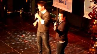 Joey McIntyre and Jordan Knight at Chum FM Christmas Wish Breakfast 2011