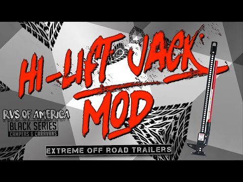 Black Series: HI-lift Jack MOD/ UPGRADE for your off-Road overland camper trailer caravan at RoA
