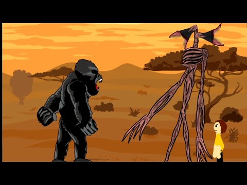 King Kong Vs Siren Head Fight Mrz Release #Mrzanimation #drawcartoon2