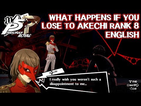 What happens if you lose to Akechi in Mementos? Persona 5 Royal