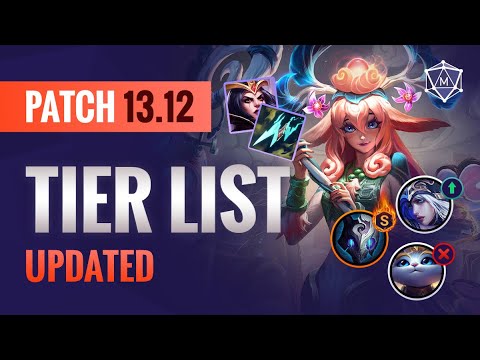 UPDATED Patch 13.12 TIER LIST | League of Legends Season 13