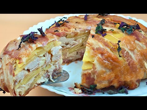 Cupolă de pui cu cartofi - Rețetă sățioasă și super gustoasă