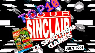 Your Sinclair Top 10 ZX Spectrum games July 1991