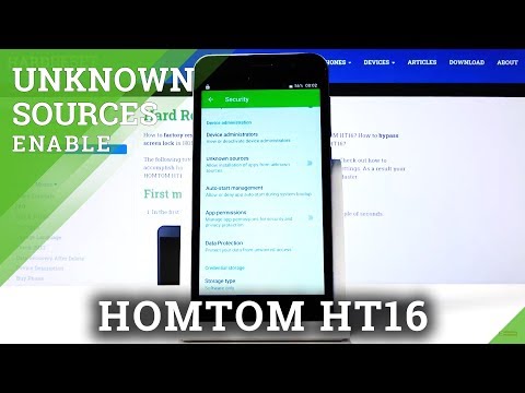 HOMTOM HT16 Enable Unknown Sources