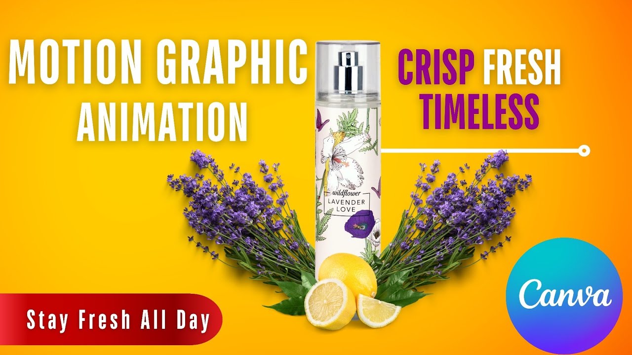 Did You Know That Canva Can Do This Type of Motion Graphic Animation? Product Ad Tutorial