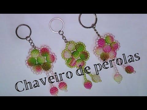 chaveiro pérolas/simples e fácil