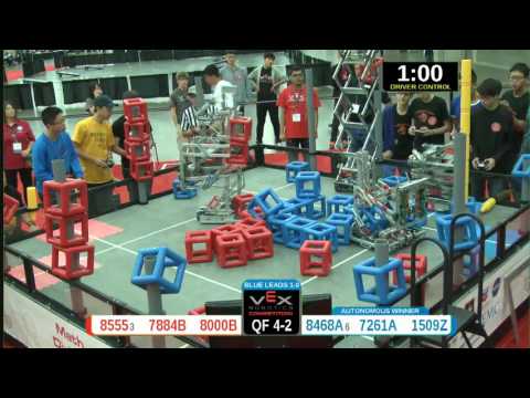 2015 VRC Math QF4-2 - 8555 7884B 8000B vs 8468A 7261A 1509Z - 34 to 64 - VEX Worlds 2015 - Math Div