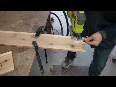 Bosch Jigsaw Scroll blade demo.