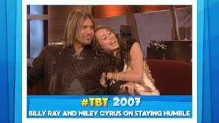 #TBT Billy Ray and Miley Cyrus on Staying Humble