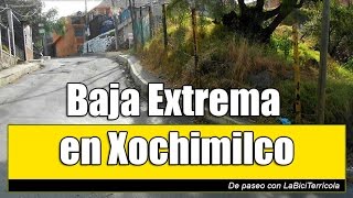 preview picture of video 'Que Bajada!! en Xochimilco una curva muy ruda, En descenso inclinado'