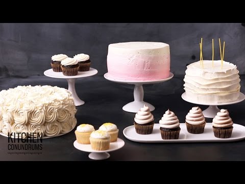 5 Simple Professional Cake & Cupcake Decorating Techniques (with Swiss Meringue Buttercream)