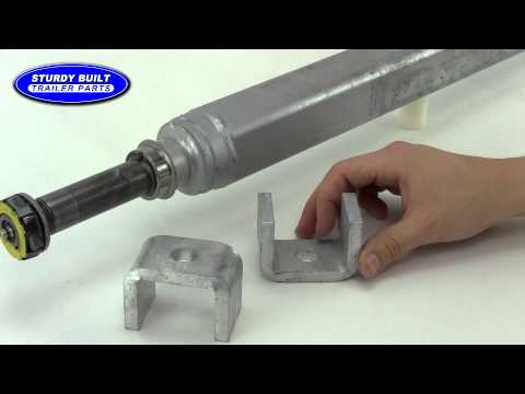 2000 Pound Capacity Galvanized Boat Trailer Axle
