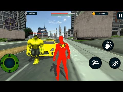 Red Spider Hero City Fighting Battle | Spider Hero Vs Monster Vs Spider Vs Gangster - GamePlay