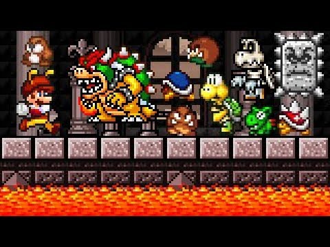 Super Mario UniMaker 1.S.2 - All Enemies. HD