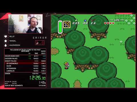 The Legend of Zelda: A Link to the Past Speedrun in 1:23:00 [March 2nd 2022] [Prior World Record]
