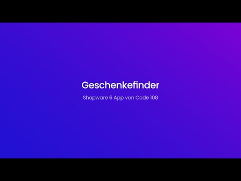 Geschenkefinder | Shopware 6 App