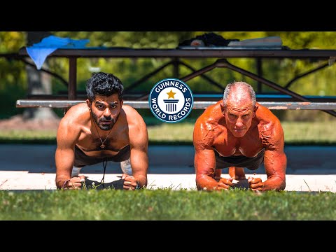 تحديت أكثر شخص يسوي بلانك بالعالم - Longest plank EVER