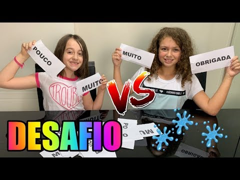 DESAFIO MUITO, POUCO OU OBRIGADA - SLIME CHALLENGE