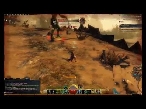 Guild Wars 2 Necromancer Condition build vs Veteran Giant in cursed shore