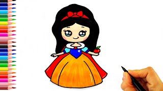 Pamuk Prenses Çizimi - Kolay Çizimler - Pamuk Prenses Nasıl Çizilir