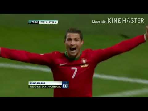 Narração Mais Emocionante Do Mundo - Portugal 3x2 Suécia (3 Gols De Cristiano Ronaldo)