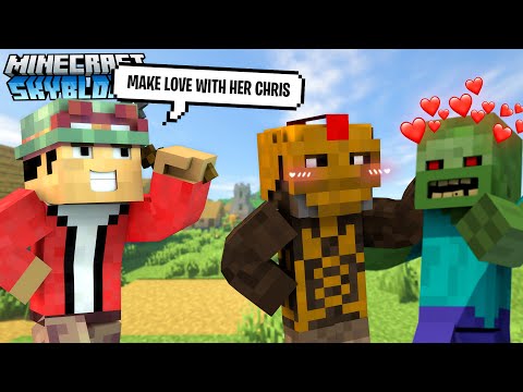 PEENOISE MINECRAFT: SKYBLOCK #15 -  NHIL EXPLORES THE NETHER!