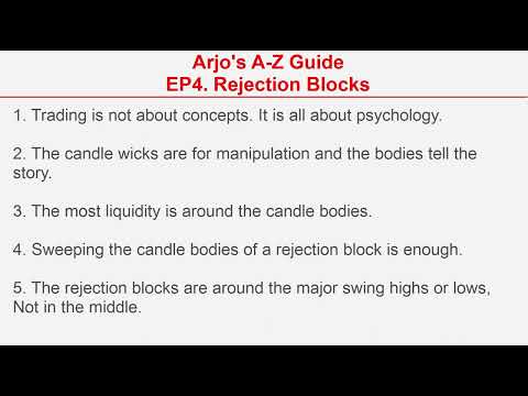 Arjo's A-Z Guide - Rejection Blocks EP4