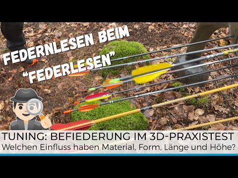 🏹 Pfeil-Tuning: Befiederung im 3D Turnier Praxis-Text - Einfluss von Material, Länge & Form
