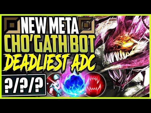 NEW META SEASON 9 CHO'GATH BOT LANE | CHO'GATH IS THE DEADLIEST ADC | BOT Cho'Gath Season 9 Gameplay