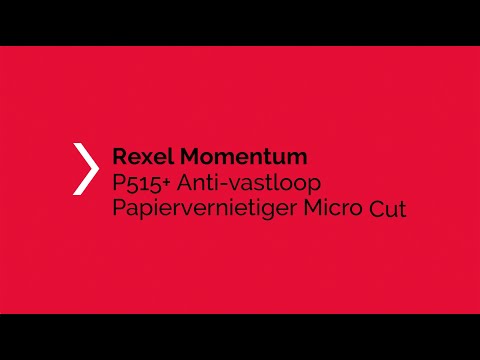 Een Papiervernietiger Rexel Momentum P515 2x15mm koop je bij All Office Kuipers BV