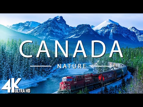 FLYING OVER CANADA (4K UHD) - Relaxing Music Along With Beautiful Nature Videos - 4K Video Ultra HD
