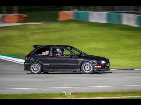 Satria 4G93 Mivec Sepang Trackday - Lee And Tony Ho Satria GTI friendly dog fight
