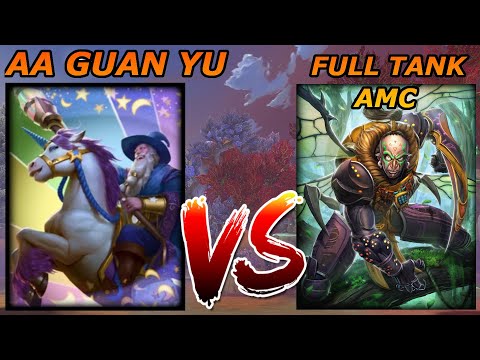 AUTO ATTACK GUAN YU VS FULL TANK AMC - Grandmasters Ranked 1v1 Duel - SMITE