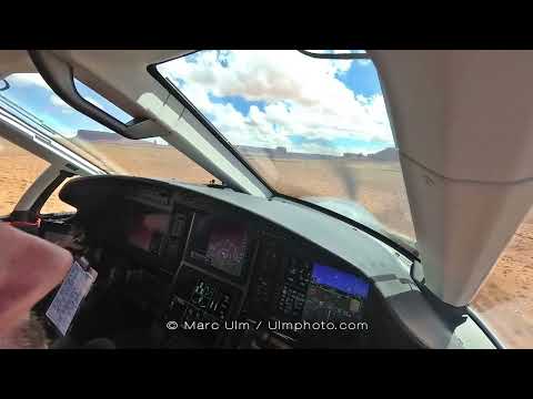 Pilatus PC12NG UT25 - Monument Valley Airport - Approach and landing