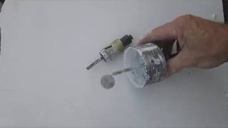 Cómo hacer agujeros con una corona si ya hay un hueco y no podemos centrar la broca, 2