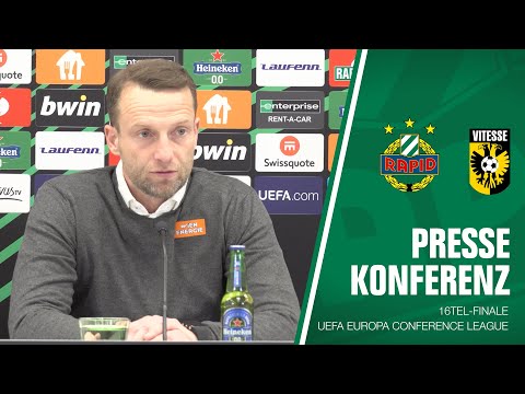 Die Pressekonferenz nach dem Spiel gegen Vitesse Arnheim