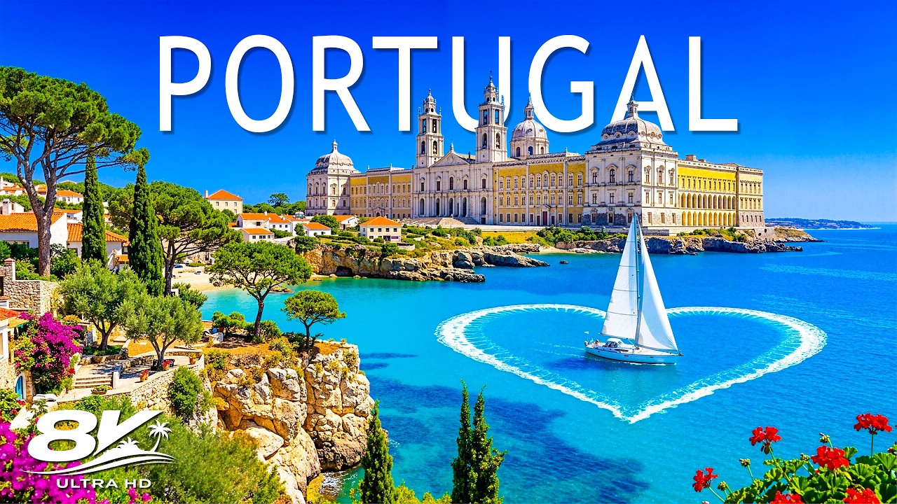 [8K] Portugal 🇵🇹 Algarve Cliffs, Atlantic Coast & Golden Beaches