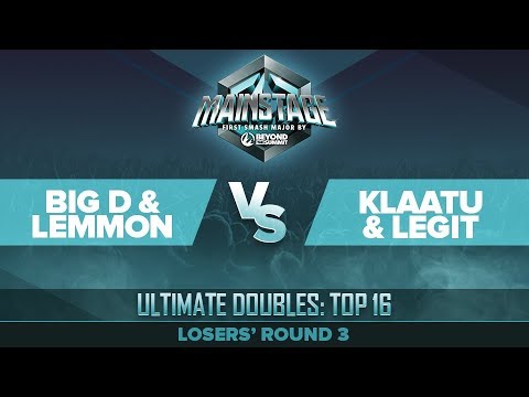 Big D/Lemmon vs Klaatu/Legit - Losers' Round 3: Ultimate Doubles Top 16 - Mainstage