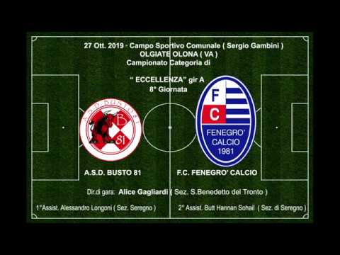 27-10-19  Highlights  A.S.D. Busto 81 - F.C. Fenegro 4-0