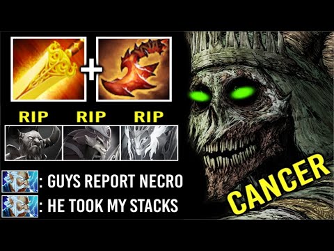 FORGOTTEN IMBA MID IS BACK! 1v5 Can't Kill Raid Boss Necrophos Delete Max HP Heroes Imba WTF Dota 2