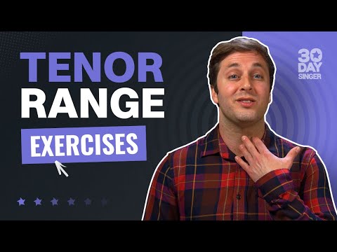 Singing practice for Tenor vocal range
